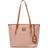 Anne Klein Perfect Lion Logo Tote - Carnation/Saddle