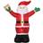 OutSunny Inflatable Christmas Santa Claus Holds Light Sign of Blessings led Figurine