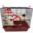Small Animal Cage Maroon Colour with Accessories Three Platforms The Grand