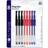 The Home Fusion Company Pack of 8 x Black Blue and Red Gel Pens Smooth Writing School Office