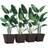 OutSunny Outdoor Planter Pack of 4, Effect Plant Pots