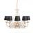 QAZQA Chandelier cream with Pendant Lamp