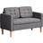 Homcom Hidden Storage Sofa 117cm 2 Seater