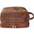 Genuine Leather Travel Cosmetic Bag Hygiene Organizer Dopp Kit By Rustic Town (Brown)