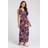 Roman Tropical Twist Detail Stretch Maxi Dress