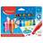 Maped Color'Peps Mini Power Children's Colouring Pens, Broad Tip and Cap with Stamp Design, Washable Ink Pack of 12 Assorted Colours