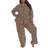 White Mark Womens Plus Long Sleeve 3-Piece Pajama Set