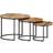 vidaXL 3 Rough Nesting Table