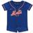 Nike Infant Royal New York Mets Official Jersey Romper - Blue