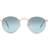 Ray-Ban Unisex Round Metal Gradient Gold Frame Blue