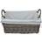 Shallow Lined Antique Wash Basket