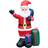 St Helens Inflatable Santa Claus with Presents, 154cm Figurine