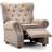 Barnsley fabric rise recliner dark beige