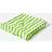 Homescapes 50 20" 4" Cotton Thick Stripe Chair Cushions Green (50x50cm)