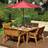 Charles Taylor Eight Bench Patio Dining Set