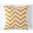 Homescapes Mustard Geometric Knitted Cushion Cover White, Yellow (45x45cm)
