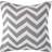 Homescapes Geometric Cotton Knitted Cushion Cover Grey, White (45x45cm)