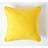 Homescapes Cotton Cushion Cover Yellow