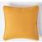 Homescapes Cotton Plain Mustard Cushion Cover Yellow (60x60cm)