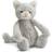 Jellycat Bashful Grey Kitty Stuffed Animal, Medium, 12 inches