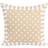 Homescapes Stripe Stars Cushion Cover Beige (45x45cm)