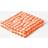 Homescapes Check Gingham Chair Cushions Orange (40x40cm)