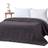 Homescapes Cotton Quilted Reversible Bedspread Black, Grey