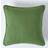 Homescapes Cotton Plain Olive Cushion Cover Green (60x60cm)