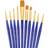 Royal & Langnickel Pack of 10 and Gold Taklon Brushes