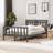vidaXL grey, 140 Solid Wood Bed Frame