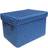 Neon Bright Colours Playroom Toy Box Cupboard Lid [BLUE,Large 34x26x22cm] Basket