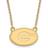 LogoArt 14k Gold Plated Silver U of Georgia 'G' Pendant Necklace instock N13747