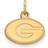 LogoArt 14k Gold Plated Silver U. of Georgia Tiny 'G' Charm Pendant instock P23108