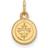 LogoArt SS 14k Yellow Gold Plated NHL Winnipeg Jets Tiny Disc Charm instock P30041