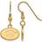 LogoArt 14k Gold Plated Silver Univ. of Georgia Tiny Dangle Earrings instock E15378