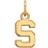 LogoArt Women's Michigan State Spartans Gold Plated Pendant