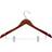 HONEY-CAN-DO Cherry Wood Suit Hangers Pack of 12 Rack NATURAL One