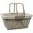 JVL Arianna Rectangular Willow Shopping Wash Basket