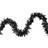 Northlight Unlit Black Halloween Tinsel Garland