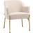 Homcom Accent Cream Armchair 79.5cm