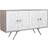 Dkd Home Decor Grey Golden Metal Mango Sideboard