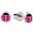 Princess Lillifee Stud Earrings - Silver/Pink/Black