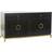 Dkd Home Decor Black Golden Metal Lacquered Sideboard