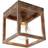 QAZQA Industrial rust Cage Ceiling Flush Light