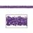 Beistle 6-ply Fr Metallic Festooning Garland 4" X 15' Purple 12 Pack