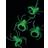 Horror-Shop Glow in the Dark Spinnen 144 St. ★ Halloween Deko