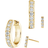 Brilliant Earth The Visionary Hoop and Stud Earring Set - Gold/Diamond