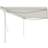 vidaXL Manual Retractable Awning with Posts 5x3.5 Cream