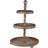 A&B Home & Decorative browm Woodruff Three-Tier Circle Serving Tray