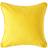 Homescapes Cotton Plain Cushion Cover Yellow (60x60cm)